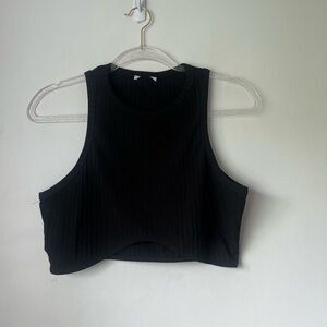 Princess Polly Ellie Black Ribbed Cropped Tank + Midi Skirt Coord Set 12